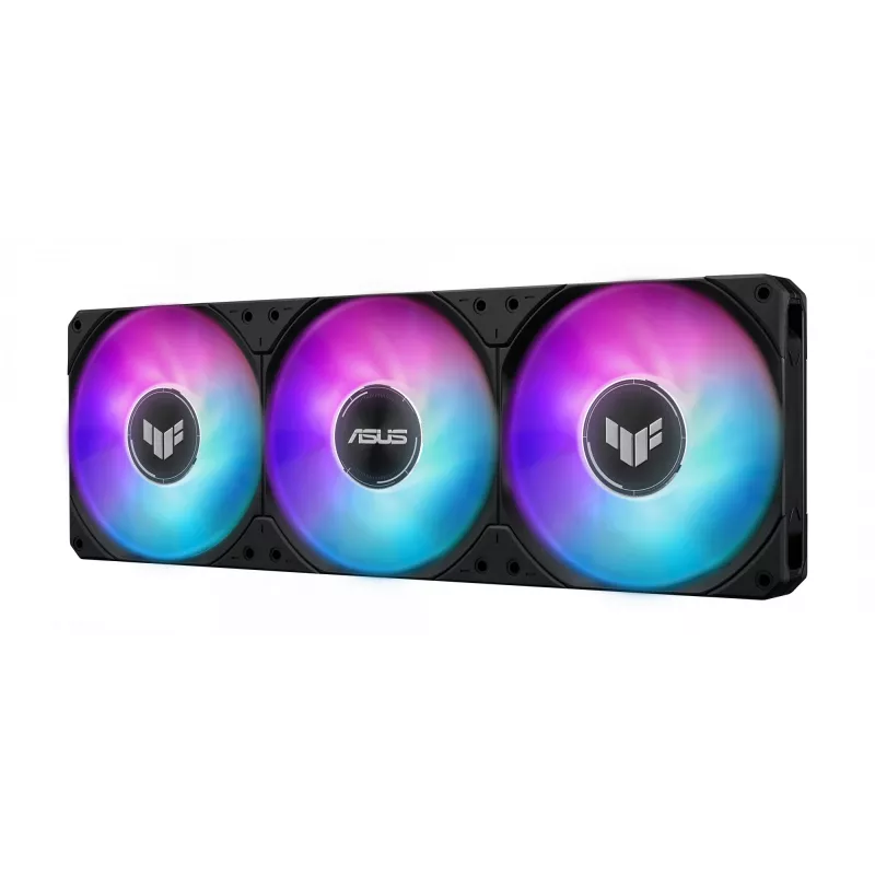 Mitmikvedelikjahutus ASUS TUF Gaming LC III 360 ARGB LCD — 360 mm radiaator, 3x 120 mm ventilaatorit, Socket AM5/AM4/LGA1700/LGA1200, Must