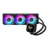 Mitmikvedelikjahutus ASUS TUF Gaming LC III 360 ARGB LCD — 360 mm radiaator, 3x 120 mm ventilaatorit, Socket AM5/AM4/LGA1700/LGA1200, Must