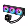 Mitmikvedelikjahutus ASUS TUF Gaming LC III 360 ARGB LCD — 360 mm radiaator, 3x 120 mm ventilaatorit, Socket AM5/AM4/LGA1700/LGA1200, Must