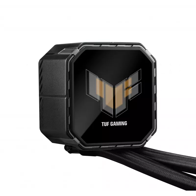 Mitmikvedelikjahutus ASUS TUF Gaming LC III 360 ARGB LCD — 360 mm radiaator, 3x 120 mm ventilaatorit, Socket AM5/AM4/LGA1700/LGA1200, Must