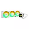 Kõik-ühes vedelikjahuti ASUS TUF Gaming LC III 360 ARGB Valge Edition — 360 mm, 120 mm ventilaatorid, LGA1700/1200, AM4/AM5 tugi