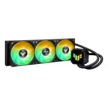 Vedelikjahutuse komplekt ASUS TUF GAMING LC III 360 ARGB — 120 mm ventilaatorid, toetab AM4/LGA1200/LGA1700/AM5, Must
