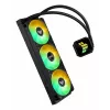 Vedelikjahutuse komplekt ASUS TUF GAMING LC III 360 ARGB — 120 mm ventilaatorid, toetab AM4/LGA1200/LGA1700/AM5, Must