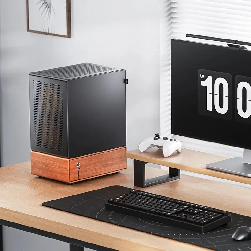 PC-korpus Jonsbo T7 Midi-Tower mATX karastatud klaas must