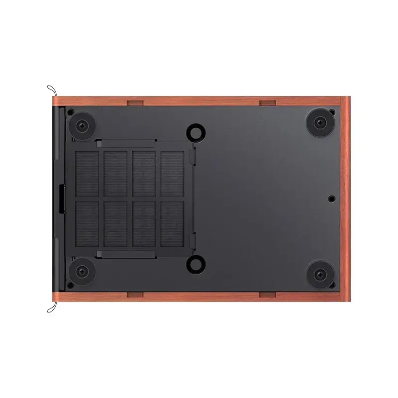 PC-korpus Jonsbo T7 Midi-Tower mATX karastatud klaas must