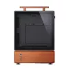 PC-korpus Jonsbo T7 Midi-Tower mATX karastatud klaas must