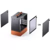 PC-korpus Jonsbo T7 Midi-Tower mATX karastatud klaas must