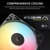 Jahutusventilaator CORSAIR RS120-R ARGB 120mm 3-pack, 120 mm, ARGB valgustus, 3 ventilaatorit