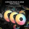 Jahutusventilaator CORSAIR RS120-R ARGB 120mm 3-pack, 120 mm, ARGB valgustus, 3 ventilaatorit