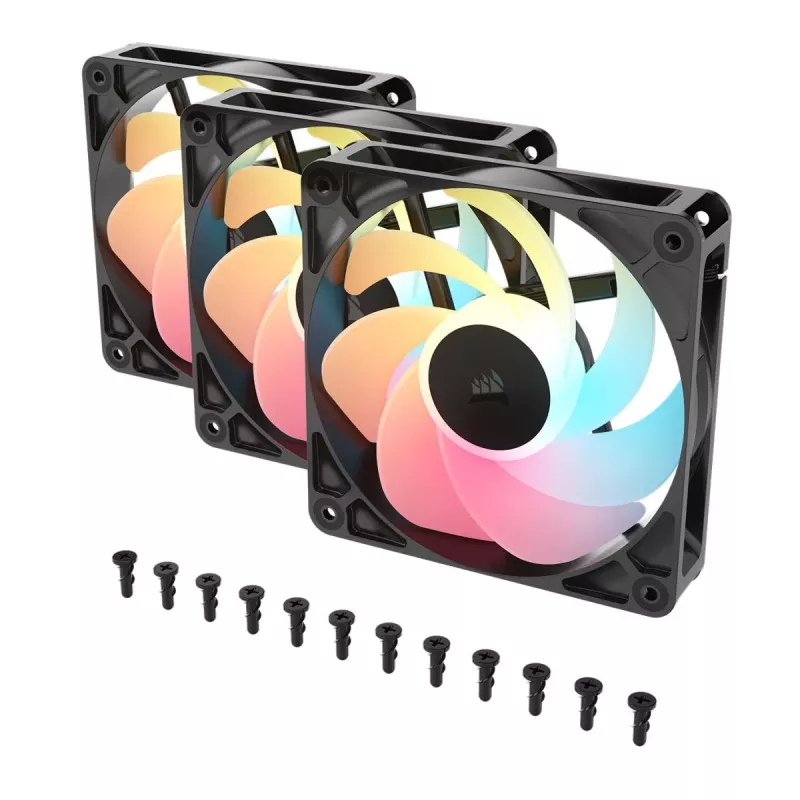 Jahutusventilaator CORSAIR RS120-R ARGB 120mm 3-pack, 120 mm, ARGB valgustus, 3 ventilaatorit