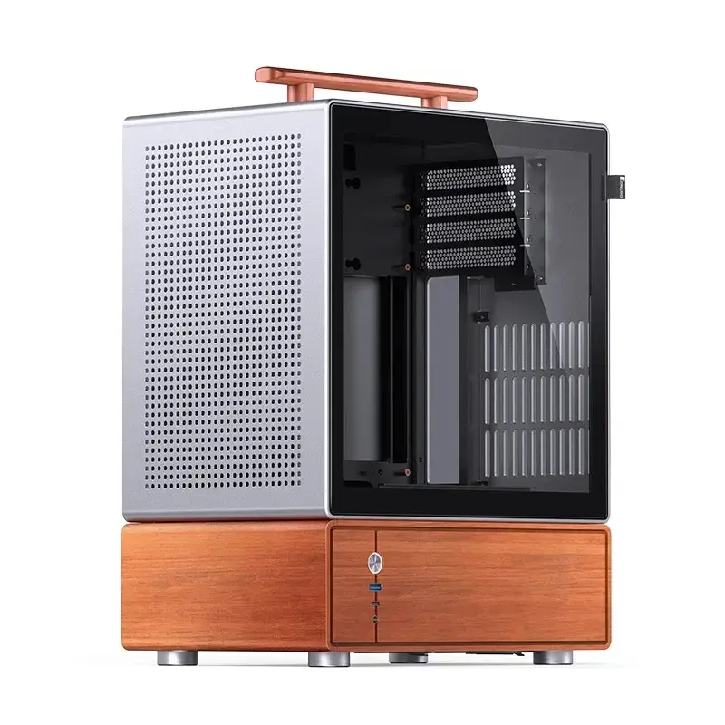 PC Case Jonsbo T7 Midi Tower mATX Tempered Glass Silver