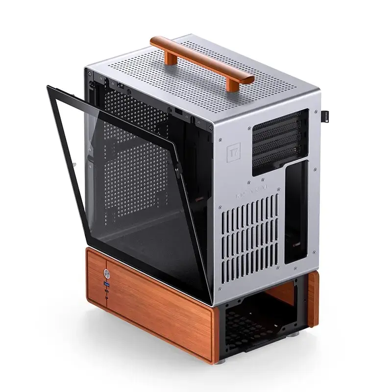 PC Case Jonsbo T7 Midi Tower mATX Tempered Glass Silver