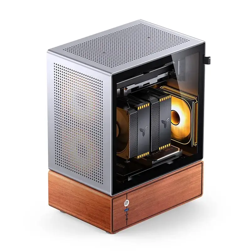 PC Case Jonsbo T7 Midi Tower mATX Tempered Glass Silver
