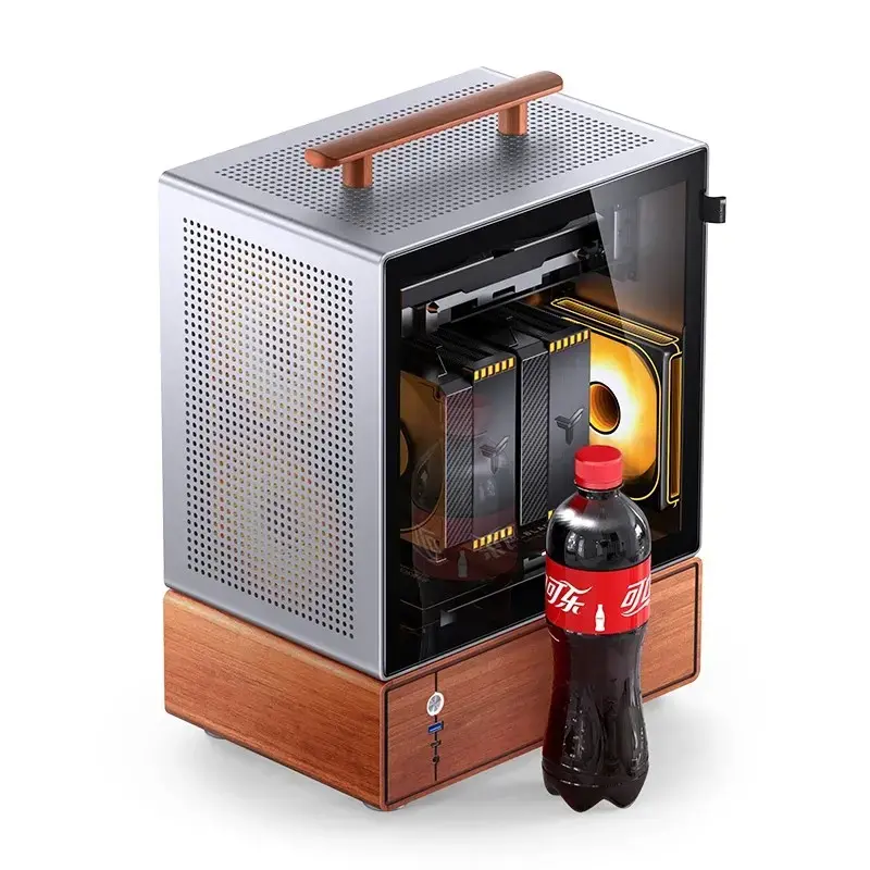PC Case Jonsbo T7 Midi Tower mATX Tempered Glass Silver