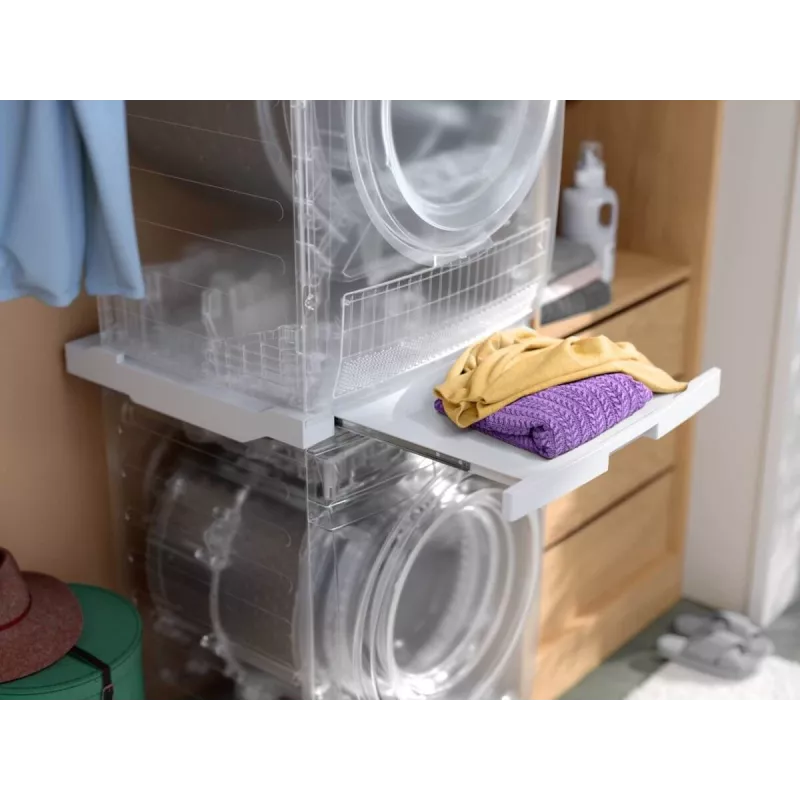 Kuhjamise komplekt Electrolux E1WYHSK2 valge — kuhjamiskomplekt pesumasinale ja kuivatil, 1 tk
