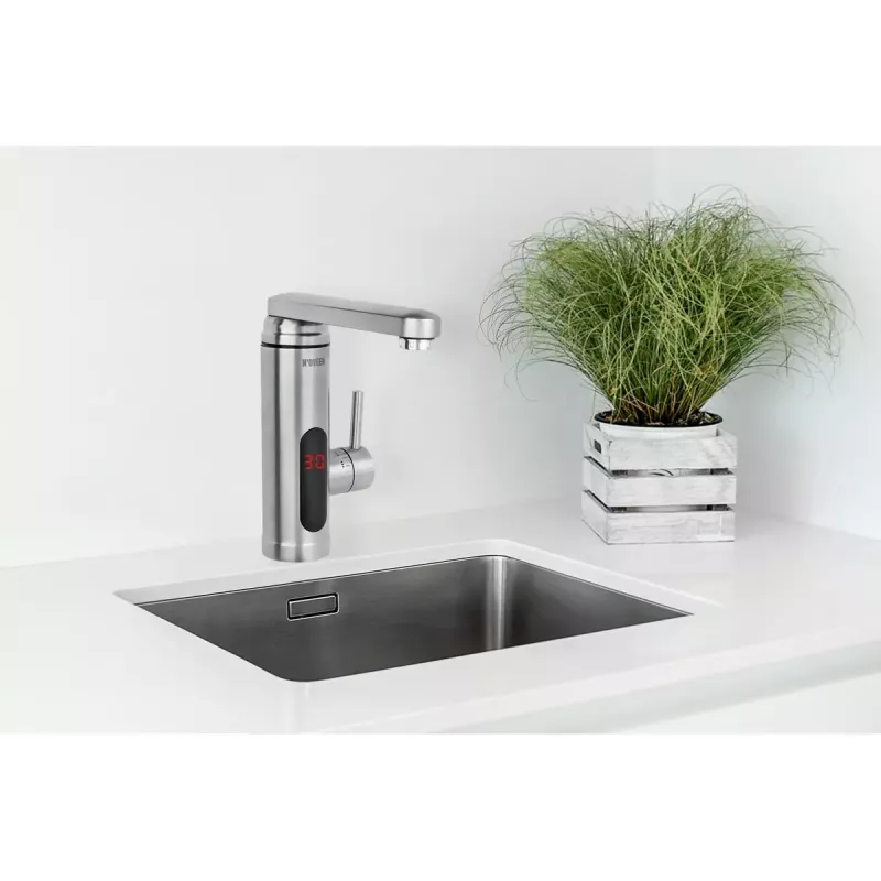 Kiirveeboiler NOVEEN IWH560 5,5 kW, roostevaba teras, tööpinnapealne, maksimaalne vooluhulk 2,5 l/min, IPX4