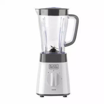 Lauapealne blender Must & Decker BXJB500E — 1,5 L klaaskann, 500 W, 2 kiirust, impulss, jää purustamine