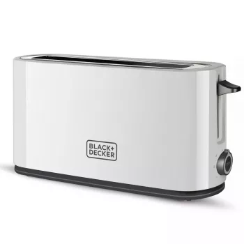 Röster Must & Decker BXTO1001E 1-viiluline 1000 W Valge, 7 pruunistusastet, pikk pilu