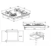 Beko HILG 64220 S pliit Must sisseehitatud Gaas 4 tsooni