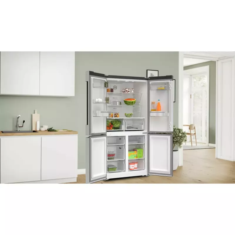 Külmik-sügavkülmik Bosch Serie 4 KFN96VPEA, 605 L (külmik 405 L / sügavkülmik 200 L), NoFrost, roostevaba teras