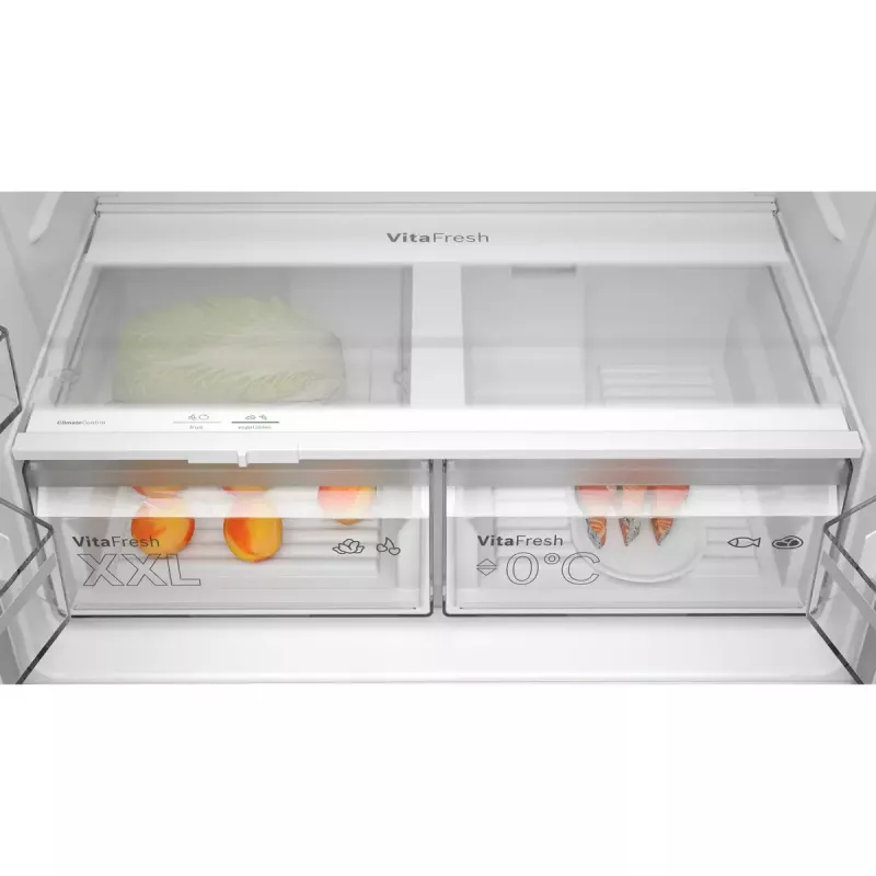 Külmik-sügavkülmik Bosch Serie 4 KFN96VPEA, 605 L (külmik 405 L / sügavkülmik 200 L), NoFrost, roostevaba teras