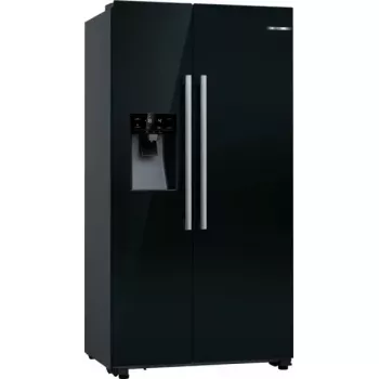 Külmik-sügavkülmik Bosch Serie 6 KAD93ABEP, 562 L kogumaht, külmik 371 L, sügavkülmik 191 L, NoFrost, jäämasin, must