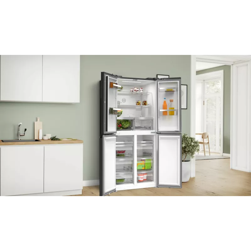 Bosch Serie 4 KMC85LBEA külmik-sügavkülmik, eraldiseisev, 547 l, must