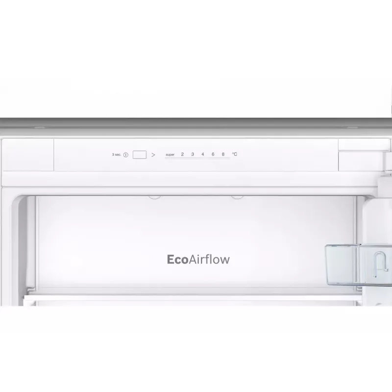 Sisseehitatud külmik-sügavkülmik Bosch Serie 2 KIV86NSE0 — 267 L, alumine sügavkülmik, valge, 177,2×54,1×54,8 cm, energiaklass E