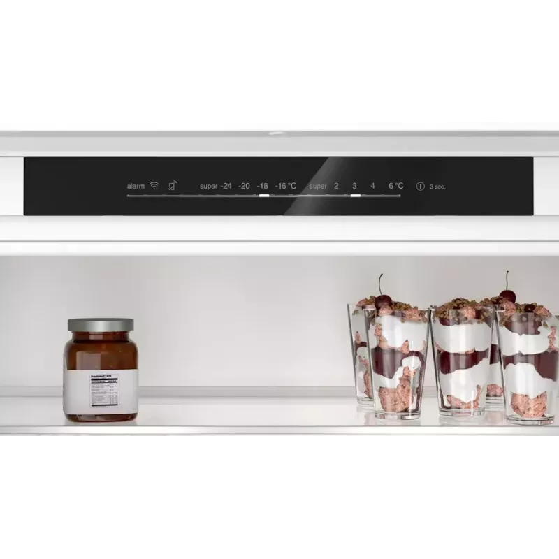 Sisseehitatav külmik-sügavkülmik Bosch Serie 4 KBN96VFE0, kogumaht 383 l, külmik 285 l / sügavkülmik 98 l, sügavkülmik all, pööratavad uksed, valge