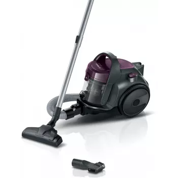 Silindertolmuimeja Bosch BGC05AAA1 — 700 W, 1,5 L kotita, HEPA 12, teleskoopne roostevabast terasest toru, 9 m ulatus, hall