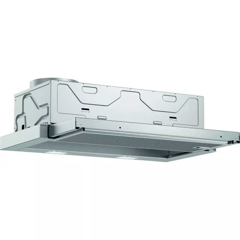 Osaehitatav õhupuhasti Bosch DFL063W56 — väljatõmmatav, 598×290×203 mm, 328 m³/h, alumiiniumfilt, tsirkulatsioonõhk