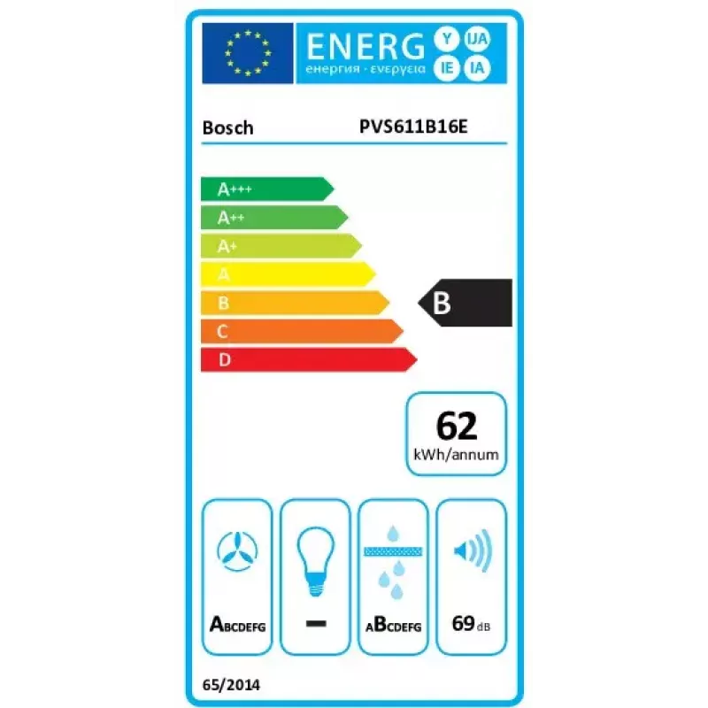 Bosch Serie 4 PVS611B16E pliit must sisseehitatud 59,2 cm tsooniga induktsioonpliit 4 tsooni sisseehitatud õhupuhasti