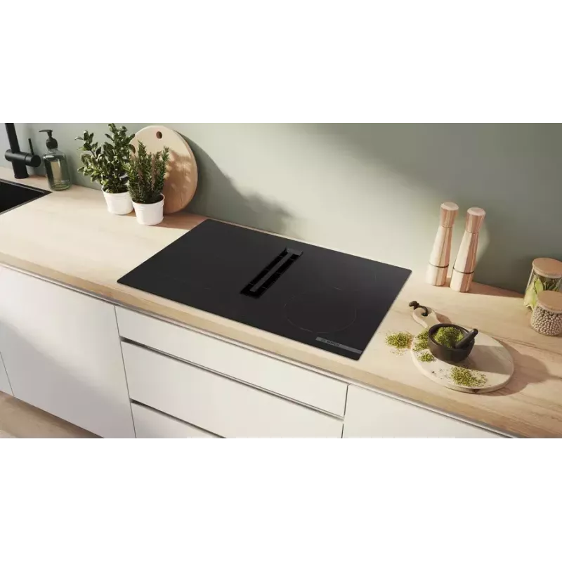 Induktsioonpliit Bosch Serie 4 PVS811B16E, 80 cm, 4-tsooniline puutejuhtimine, raamita, must