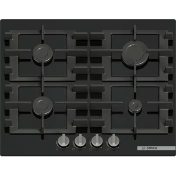 Bosch Serie 4 PNP6B6K40 pliit Must Sisseehitatav 60 cm Gaas 4 tsooni