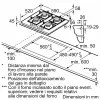 Bosch Serie 4 PNP6B6K40 pliit Must Sisseehitatav 60 cm Gaas 4 tsooni