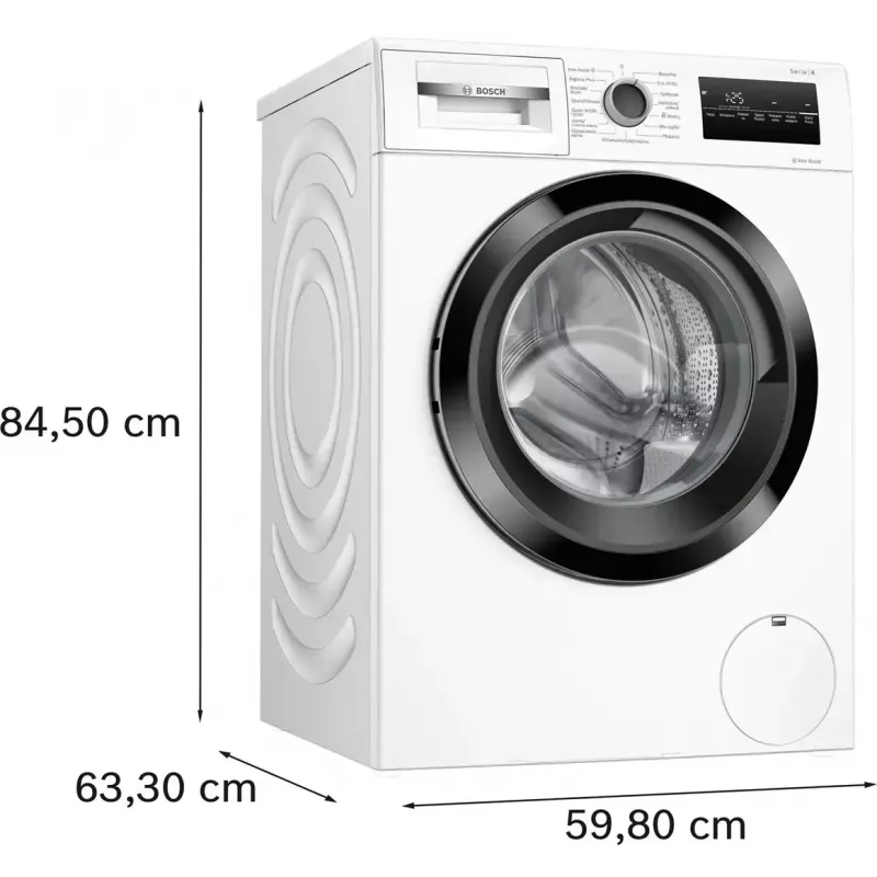 Pesumasin Bosch WAN2827FPL eestlaetav 7 kg 1200 p/min A+++ valge LED-ekraan 598×845×590 mm
