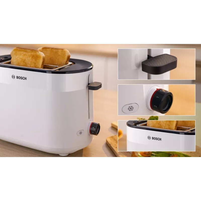 Bosch TAT2M121 röster 6 2 viilule 950 W valge