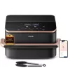 Cosori Dual Blaze Twinfry Chef Edition Topelt 10 L eraldiseisev 2800 W kuumaõhufritüür Tumehall, Roosikuld