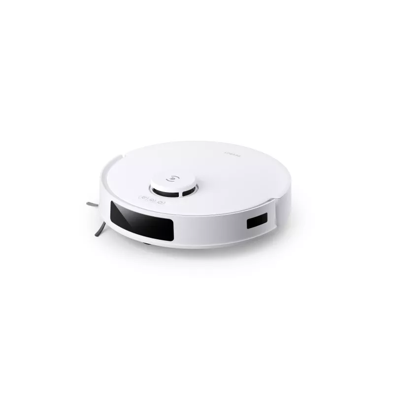 Robot tolmuimeja Ecovacs Deebot N20 Plus — kotita 0,4 L tolmumahuti, 0,22 L veepaak, 5200 mAh, 300 min, 96 mm kõrgus, valge
