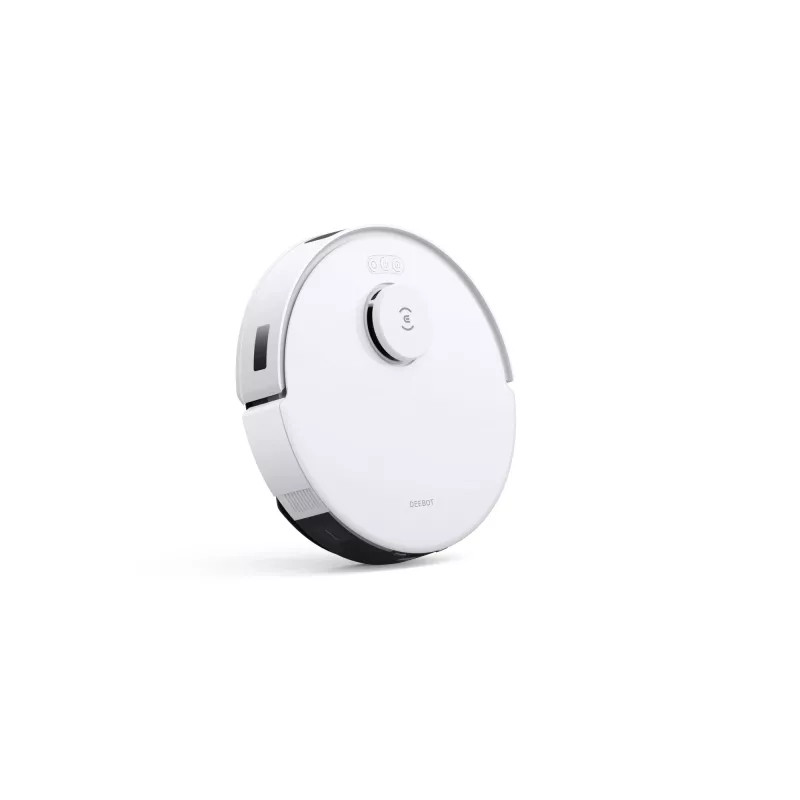 Robot tolmuimeja Ecovacs Deebot N20 Plus — kotita 0,4 L tolmumahuti, 0,22 L veepaak, 5200 mAh, 300 min, 96 mm kõrgus, valge