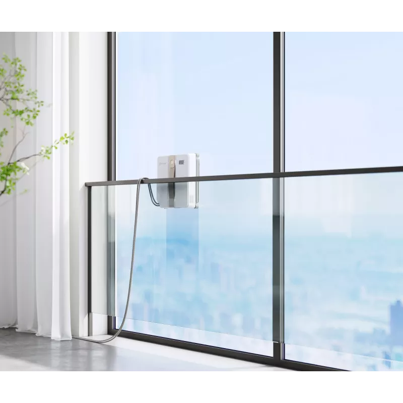 Akende puhastamise robot Ecovacs Winbot Mini — aku 3000 mAh, imemisvõimsus 7500 Pa, veepaak 0,06 L, harjadeta mootor, rakenduse tugi
