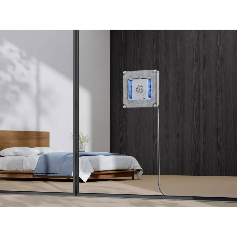 Akende puhastamise robot Ecovacs Winbot Mini — aku 3000 mAh, imemisvõimsus 7500 Pa, veepaak 0,06 L, harjadeta mootor, rakenduse tugi