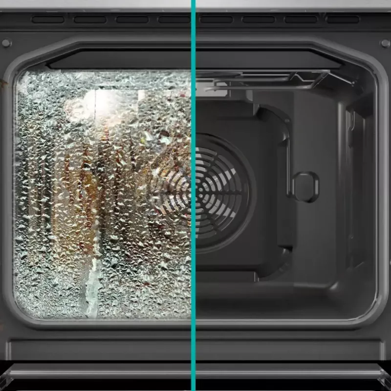 Vabaltseisev pliit Gorenje GECS5C70WA Elektripliit keeduplaat, 4 tsooni, valge, ahi 70 l, pöördnupud, LED-ekraan