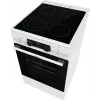Vabaltseisev pliit Gorenje GECS5C70WA Elektripliit keeduplaat, 4 tsooni, valge, ahi 70 l, pöördnupud, LED-ekraan