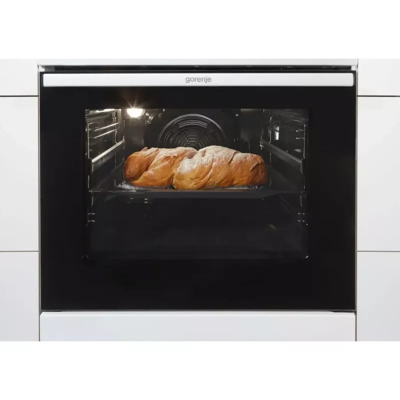 Vabaltseisev pliit Gorenje GECS5C70WA Elektripliit keeduplaat, 4 tsooni, valge, ahi 70 l, pöördnupud, LED-ekraan