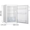 Eraldiseisev külmik Gorenje R492PW — 133 L, valge, pööratav uks, LED-valgusti, pöördnuppjuhtimine