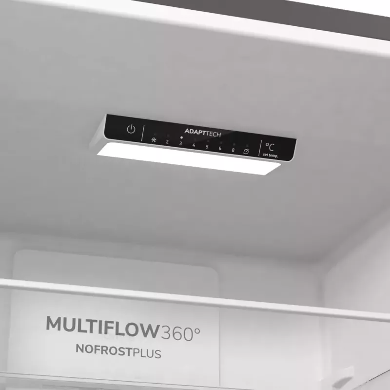 Eraldiseisev külmik-sügavkülmik Gorenje NRK6202EXL4, kogumaht 331 L (Külmik 235 L / Sügavkülmik 96 L), roostevaba teras, LED-ekraan