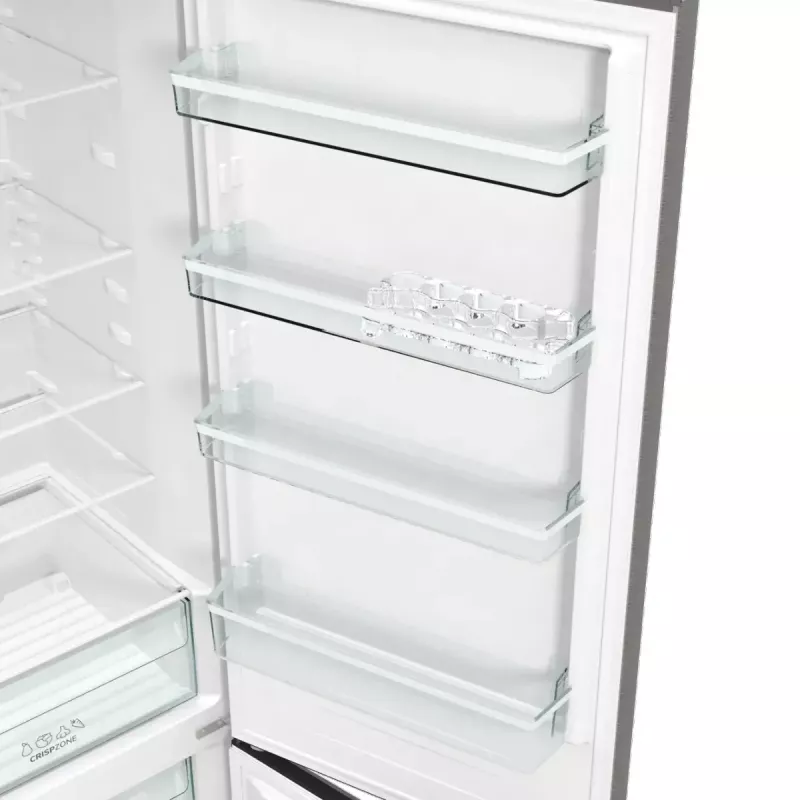 Eraldiseisev külmik-sügavkülmik Gorenje NRK6202EXL4, kogumaht 331 L (Külmik 235 L / Sügavkülmik 96 L), roostevaba teras, LED-ekraan