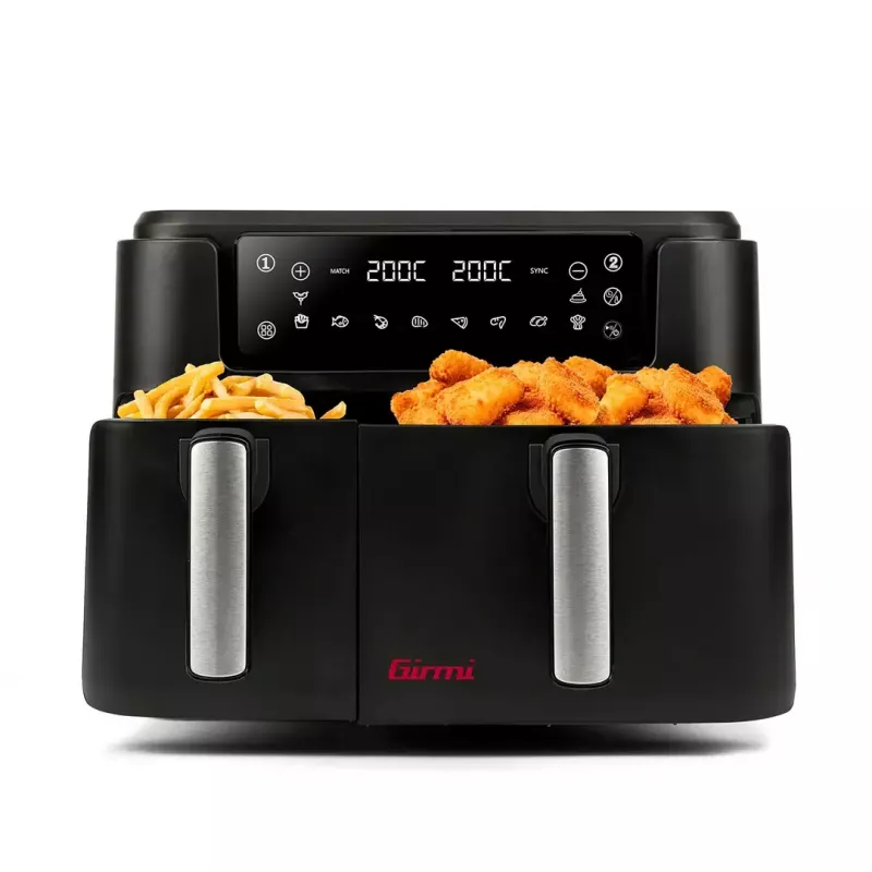 Kuumõhufritüür Girmi FG26, kahekorviline lauamudel, 9 L kogumaht (5,5 L + 3,5 L), 2400 W, 10 programmi, kuni 200 °C