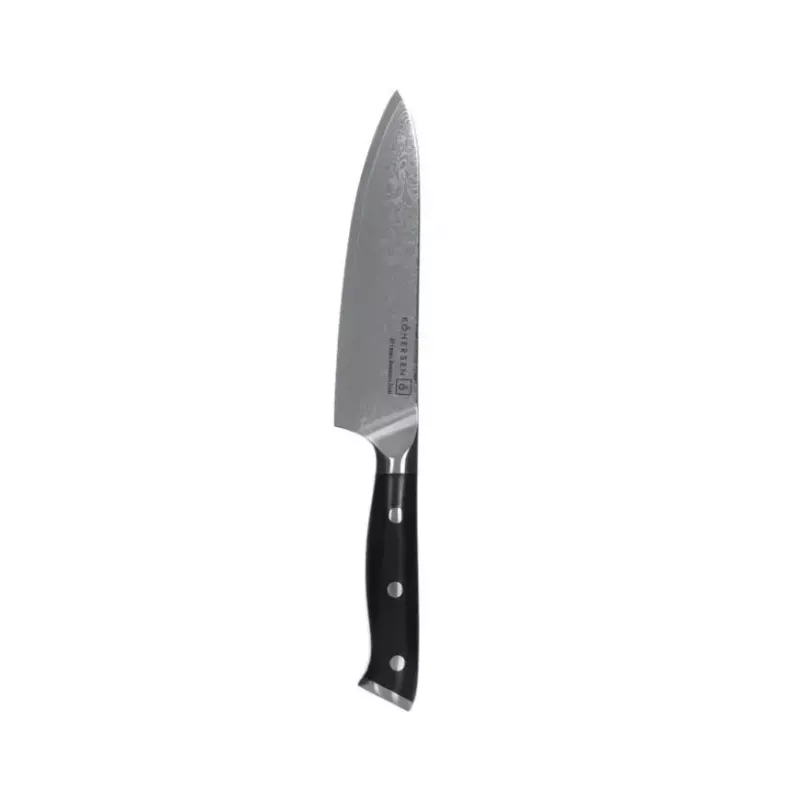 Universaalne nuga KOHERSEN Elegance eebenipuidust, Damaskuse tera 12,7 cm, kogupikkus 243 mm, kaal 127 g